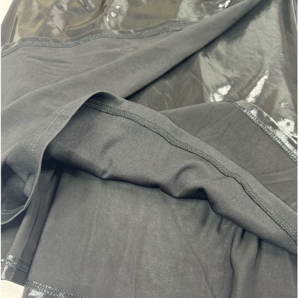 NWT ASTR The Cut Out Patent Long Sleeve Faux Wrap Mini Dress Small - Picture 8 of 16